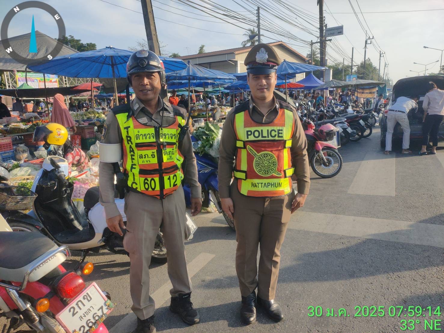 ว.4 การจราจรและป้องกันเหตุ ตลาดนัดเทศบาลท่าชะมวง