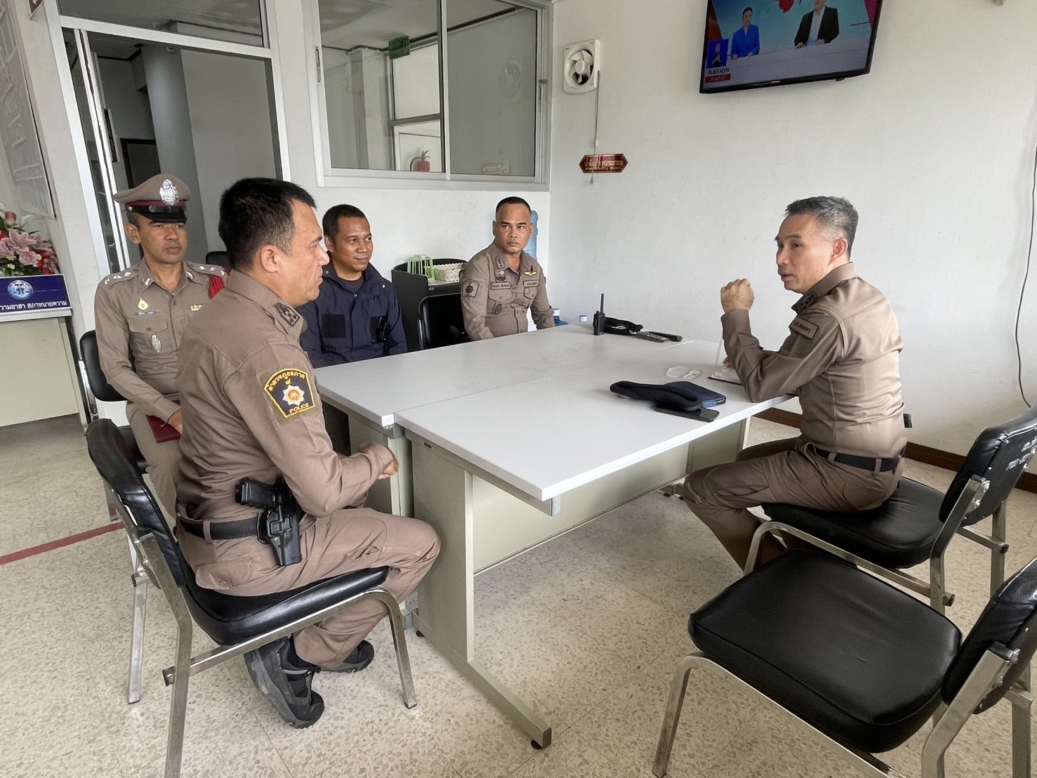 พ.ต.อ.พิชัย กิระวานิช รอง ผบก.ภ.จว.สงขลา เดินทางมาตรวจเยี่ยม สภ.รัตภูมิ