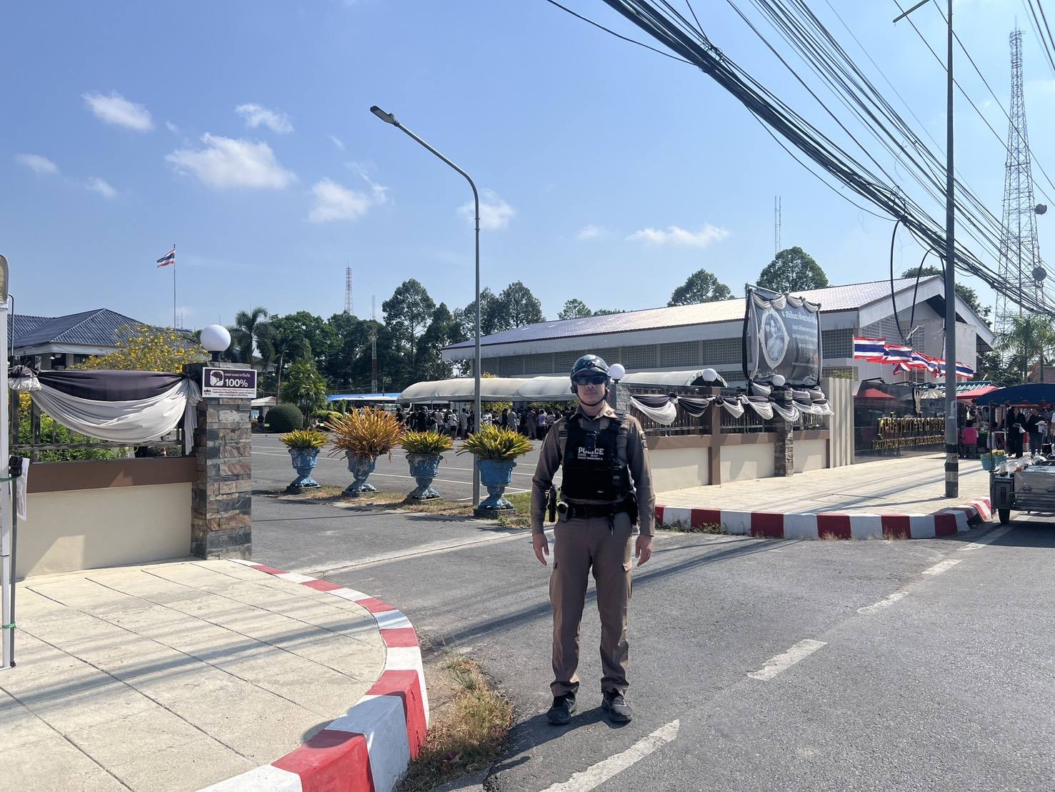 งานจราจร ดูแลความปลอดภัยและอำนวยความสะดวกด้านการจราจร งานตรวจเลือกทหารกองเกินประจำปี 2569