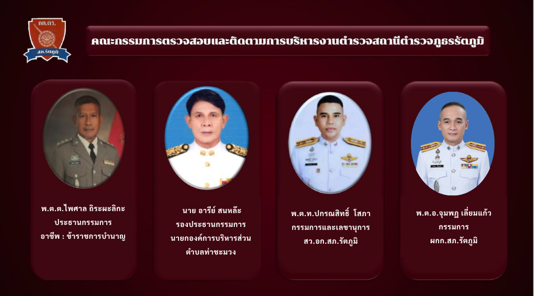 1 08 ข้อมูลคณะกรรมการตรวจสอบและติดตามการบริหารงานตำรวจ (กต.ตร.) ของสถานีตำรวจ