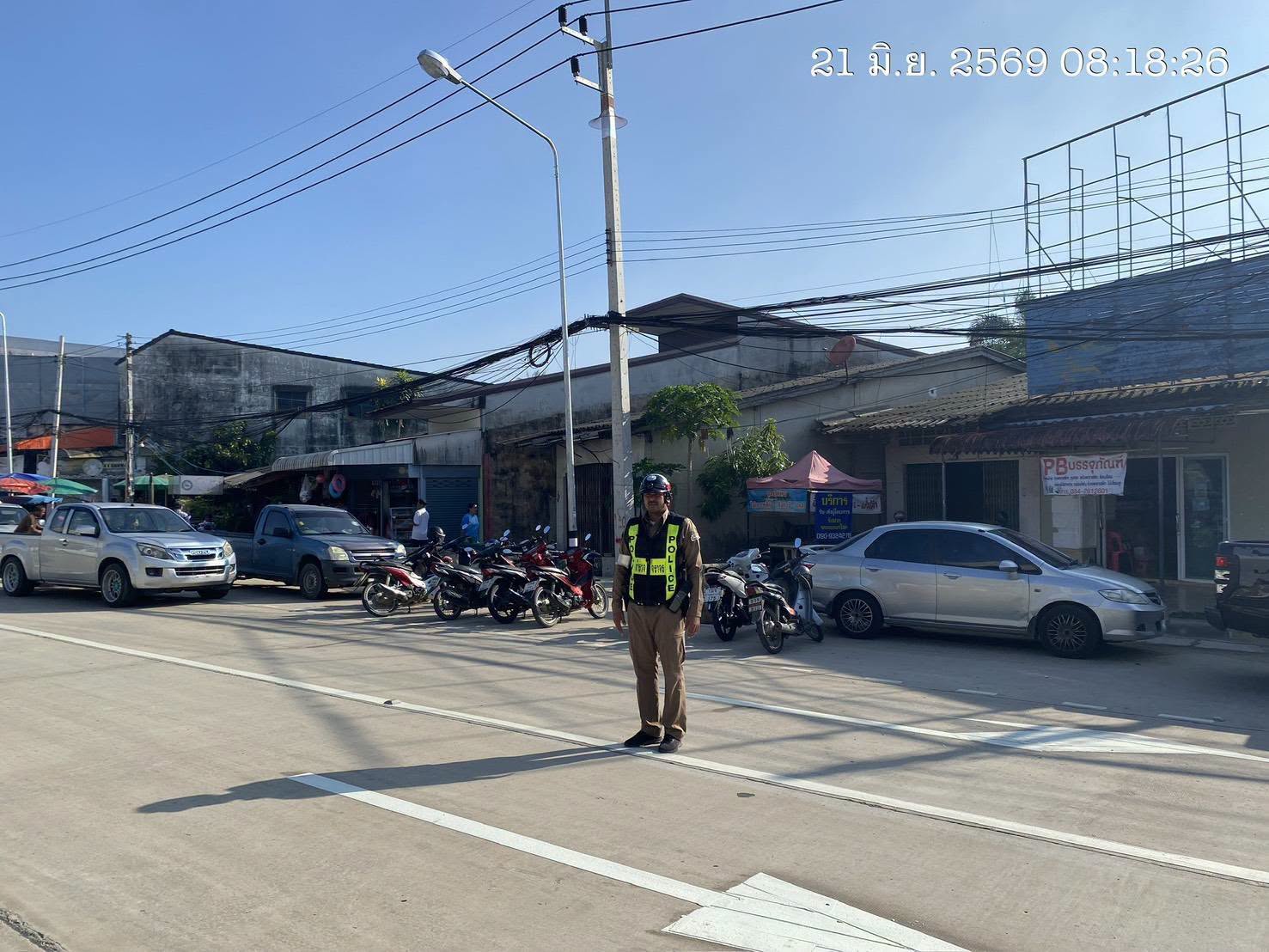 726949469_2035792933686644_2942198690205084308_n อำนวยความสะดวกการจราจร และเพื่อป้องกันเหตุ หน้าตลาดนัดวงเวียนแยกคูหา