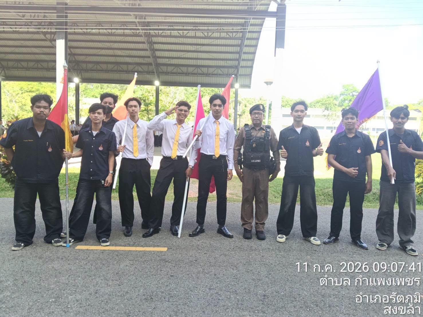 740425640_1040581122269133_673979810312537189_n สายตรวจทุ่งคา รักษาความปลอดภัยแก่ผู้สำเร็จการศึกษา ระดับประกาศนียบัตรวิชาชีพชั้นสูง วิทยาลัยรัตภูมิ มหาวิทยาลัยเทคโนโลยีราชมงคลศรีวิชัย