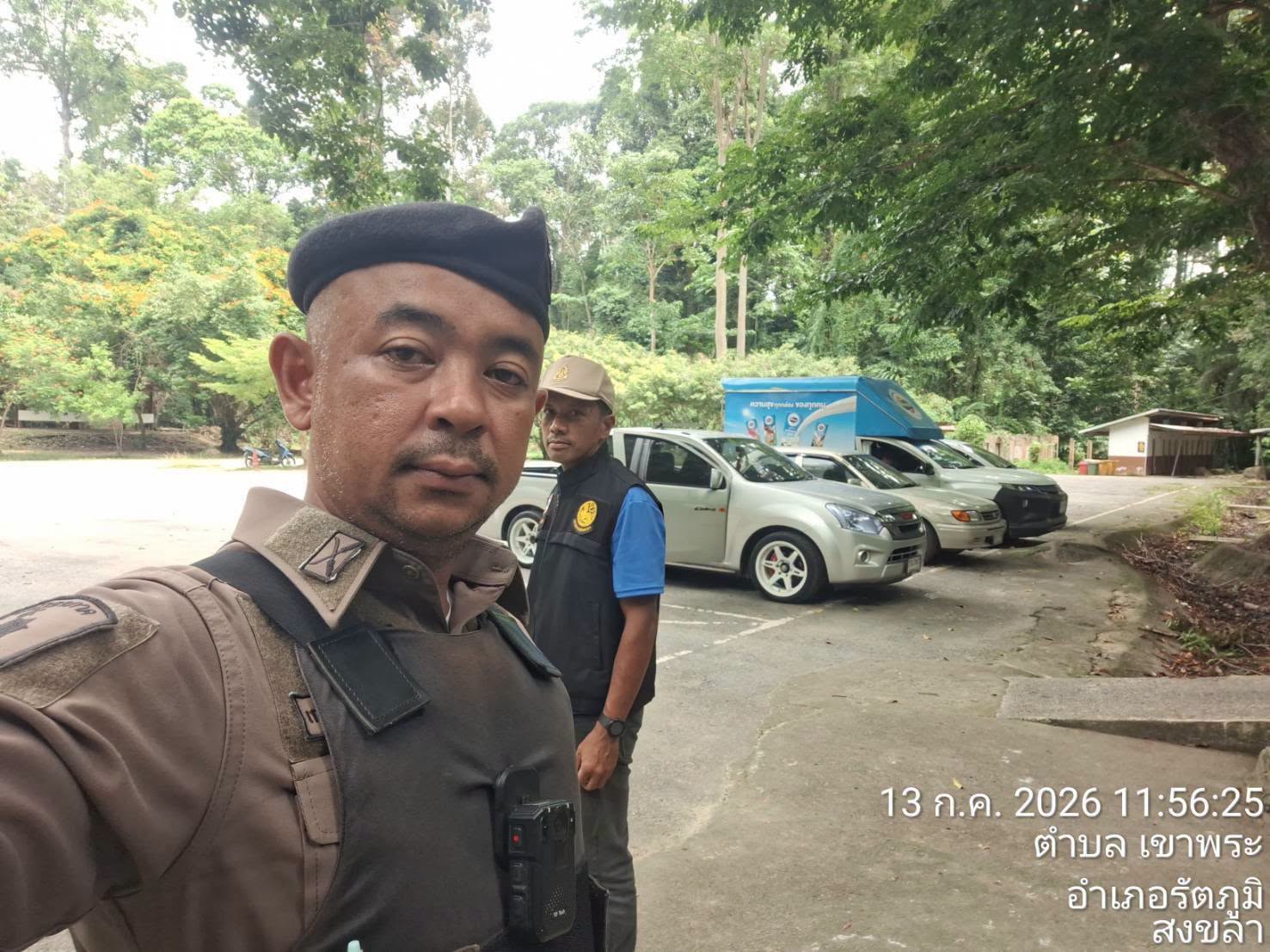 743830854_1493364762563306_7920378940559833099_n สายตรวจเขาพระ ออกตรวจสอบดูแลความปลอดภัยและป้องกันเหตุเกี่ยวกับทรัพย์ ณ น้ำตกบริพัตร