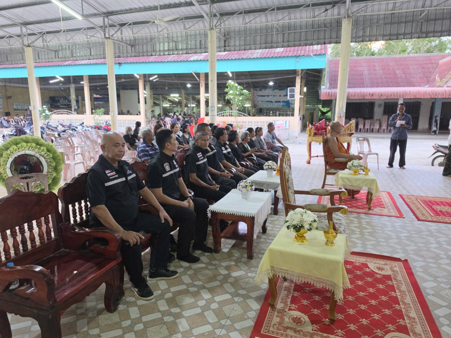 976052_0 สวป.(ชส.)ฯร่วมวางพวงหรีดและเป็นเจ้าภาพ สวดพระอภิธรรมศพคุณพ่อบุญ แก้วหนู( บิดา) นายบัญญัติ แก้วหนู อส.ตร.สภ.รัตภูมิ ณ วัดควนแสวง